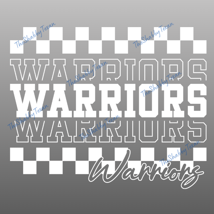 Checkered Stacked School DTF Transfers Set 3