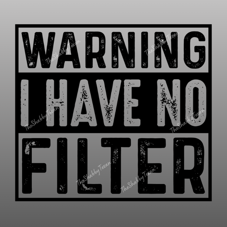 Warning I have No Filter DTF Transfers