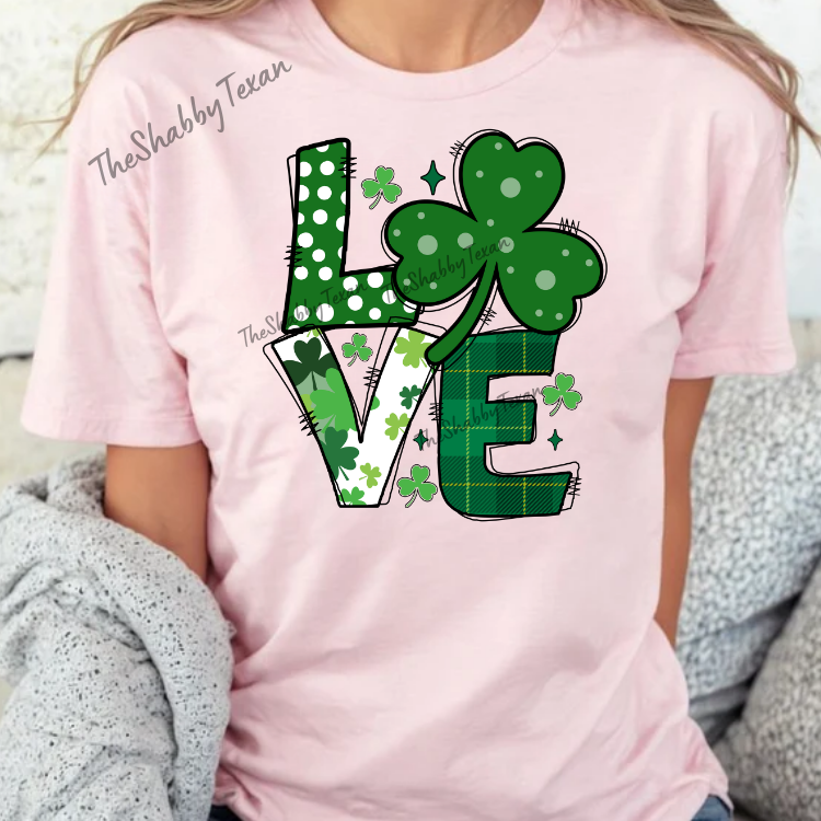 Love Shamrock DTF Transfers