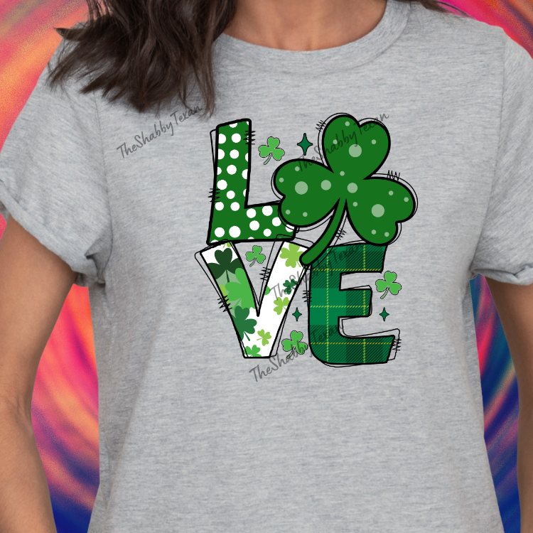 Love Shamrock DTF Transfers