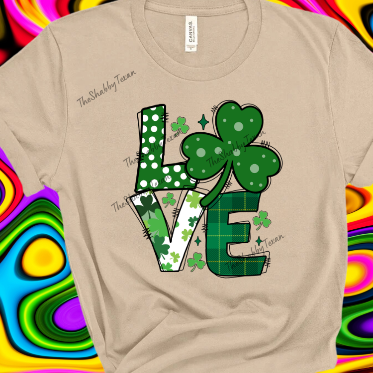 Love Shamrock DTF Transfers