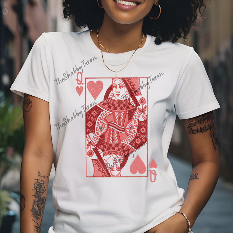 Queen of Hearts DTF Transfers