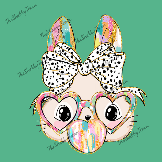 Bunny Blowing Bubble Shirts