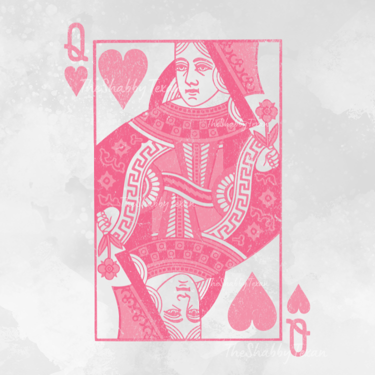 Queen of Hearts DTF Transfers