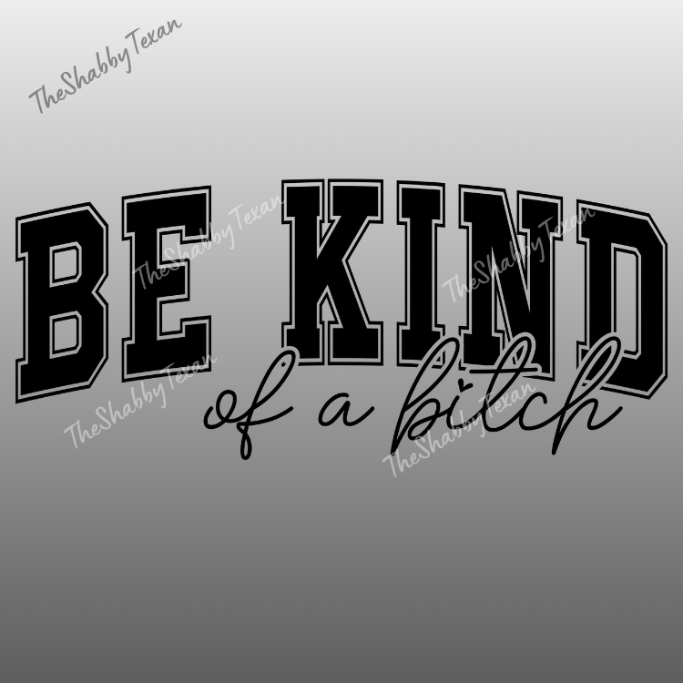 Be Kind of a Bi$ch DTF Transfers