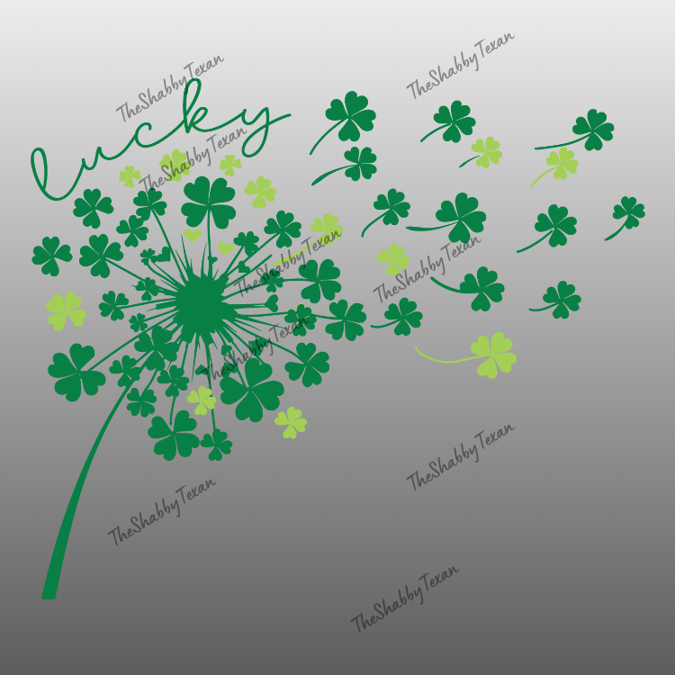 St Patricks Day Dandelion Transfers