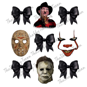 Horror and Bows Shirt Transfers