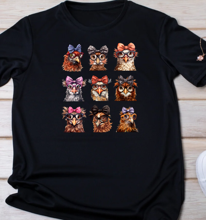 Chicken in Glasses Shirt