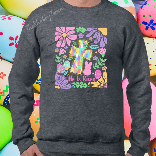 Boho Christian Easter Cross DTF Transfers