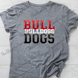 Sequin Bulldog DTF Transfers