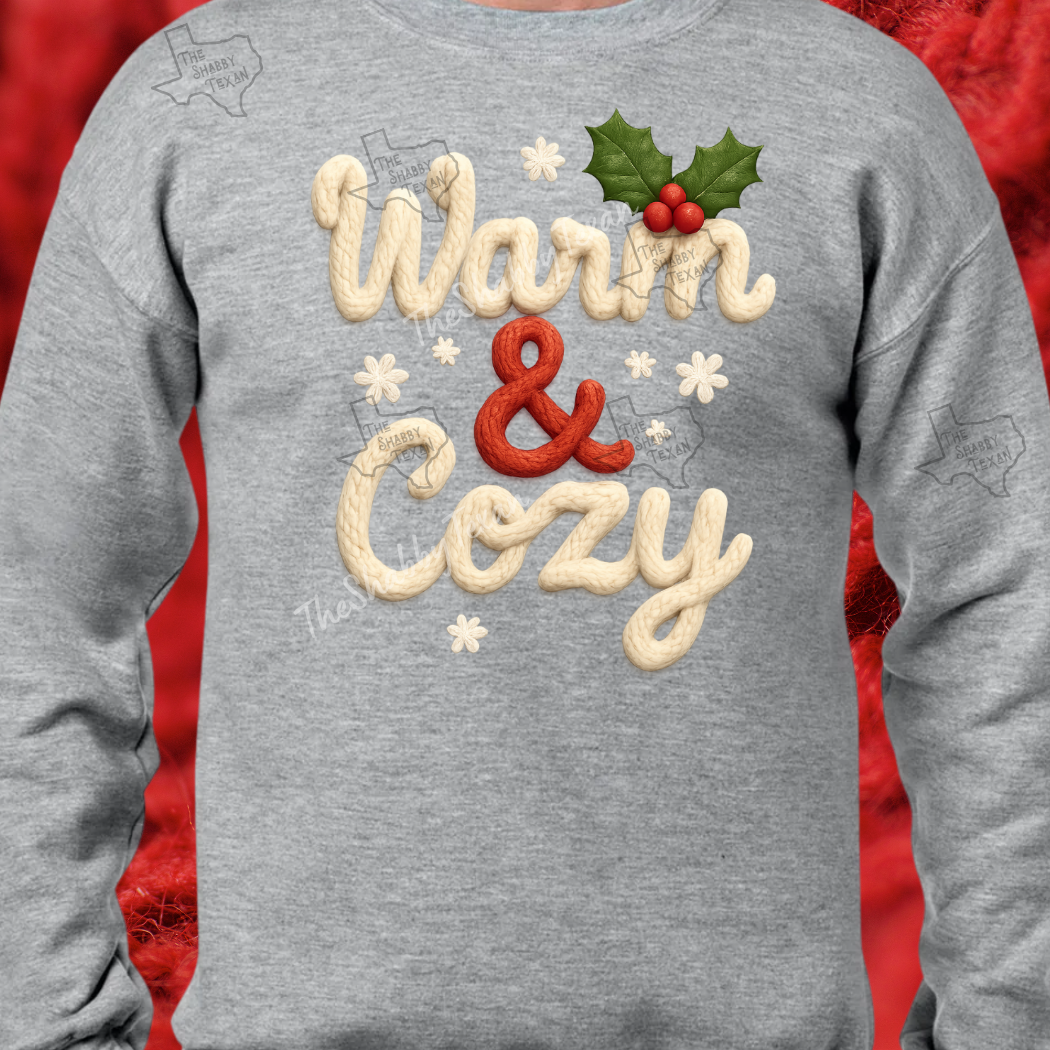 Faux Yarn Christmas Style DTF Transfers