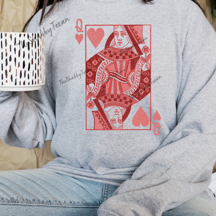 Queen of Hearts DTF Transfers