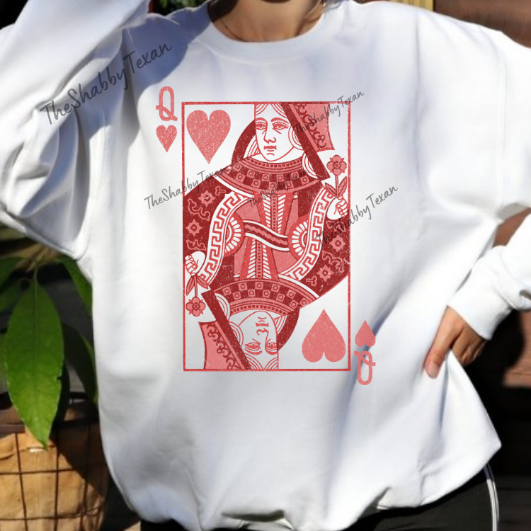 Queen of Hearts DTF Transfers