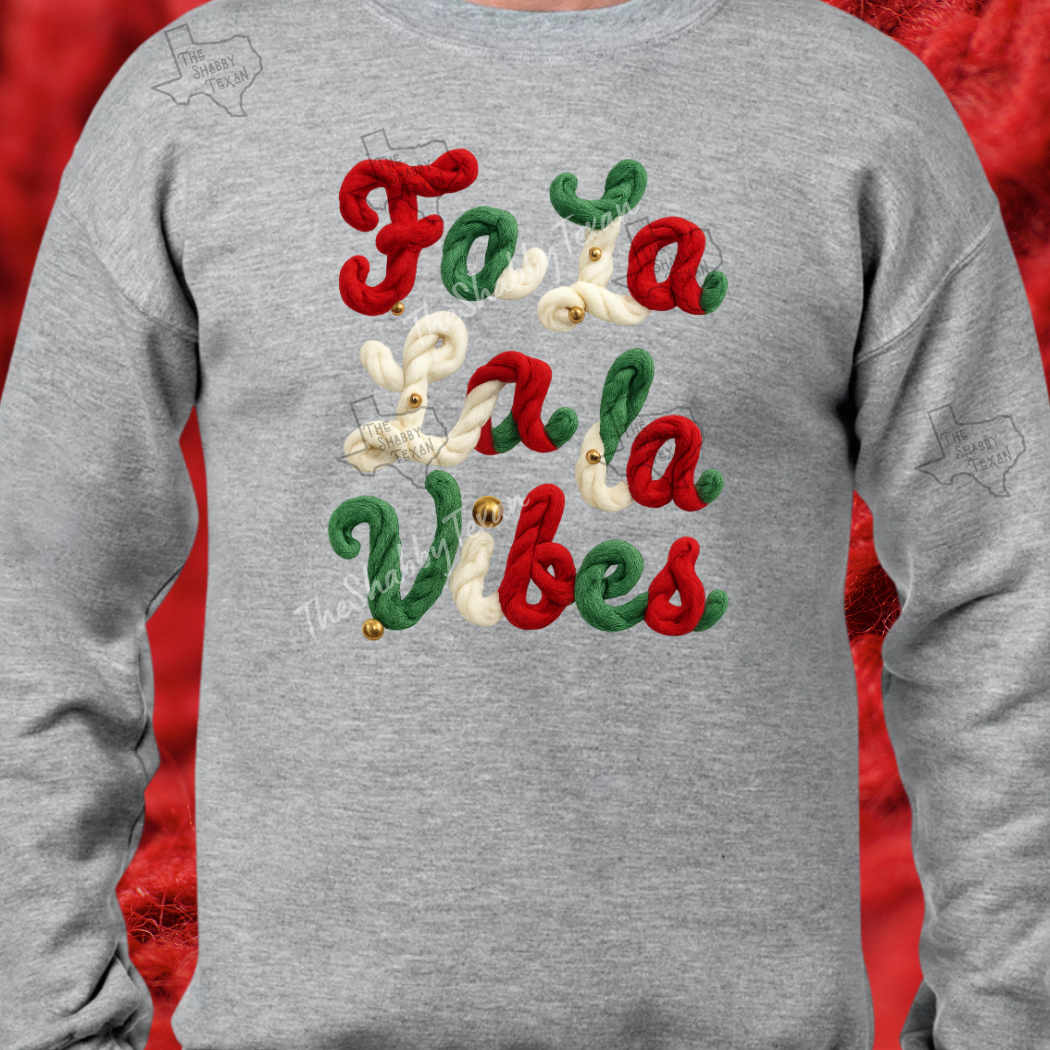 Faux Yarn Christmas Style DTF Transfers