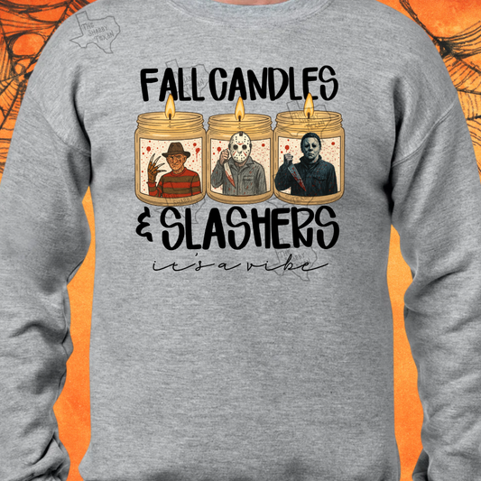 Candles and Slasher DTF Transfers