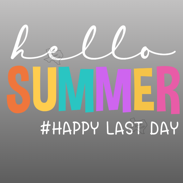 End of School Style DTF Transfers