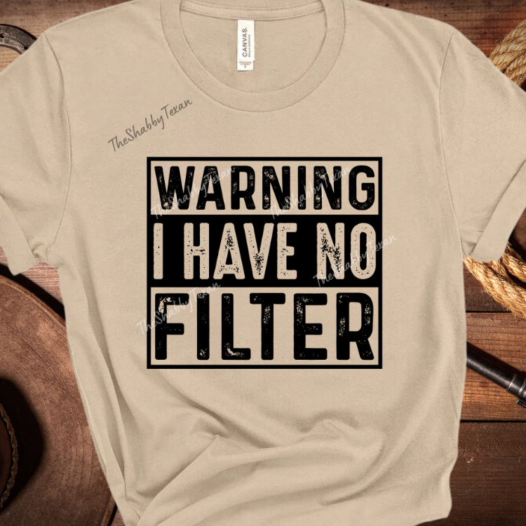 Warning I have No Filter DTF Transfers
