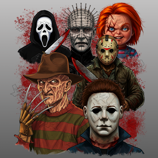 Slasher Style DTF Transfers