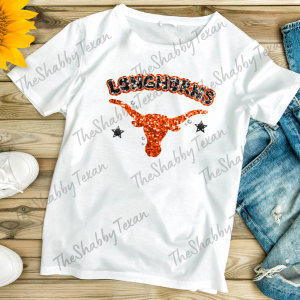 Sparkle LongHorn Fans DTF Transfers