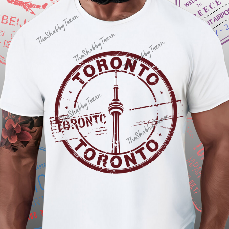 Passport Stamp Style DTF Transfers