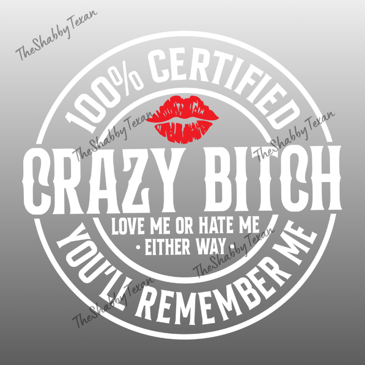 100 Certified  Bitch Transfers