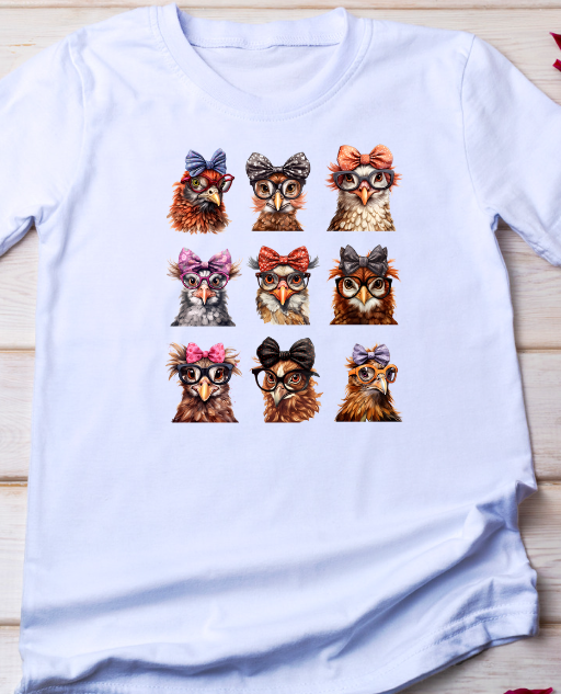 Chicken in Glasses Shirt