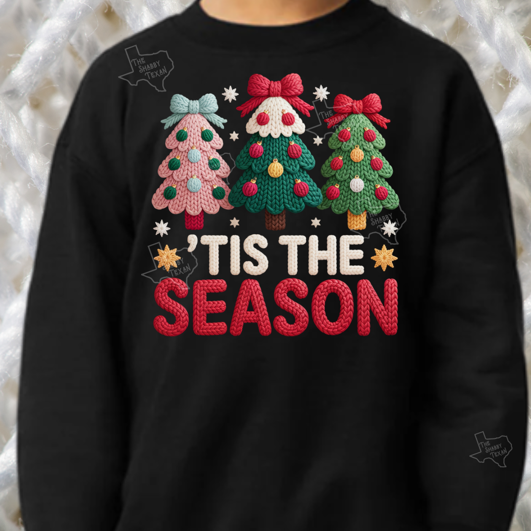 Faux Yarn Christmas Style DTF Transfers