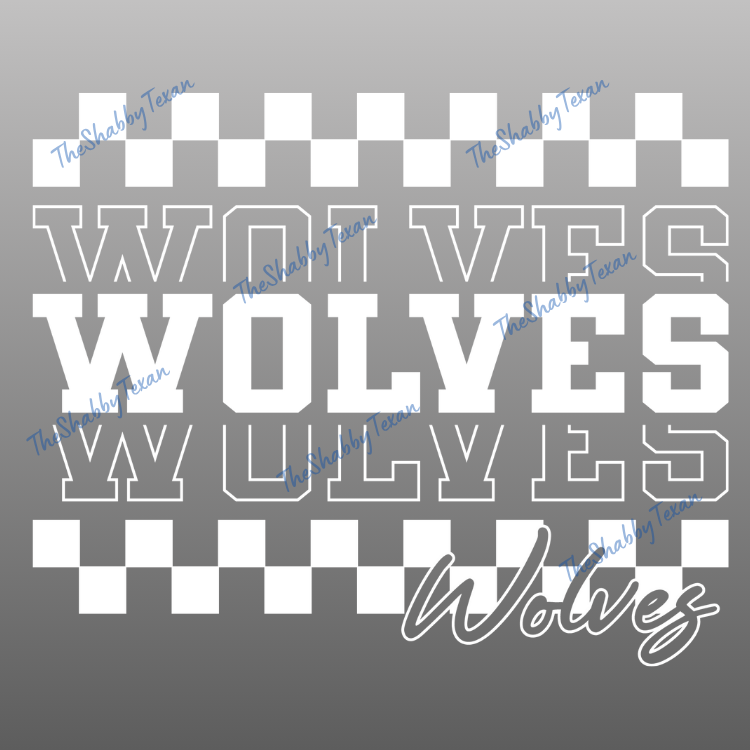 Checkered Stacked School DTF Transfers Set 1