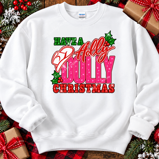 Holly Dolly Christmas DTF Transfer