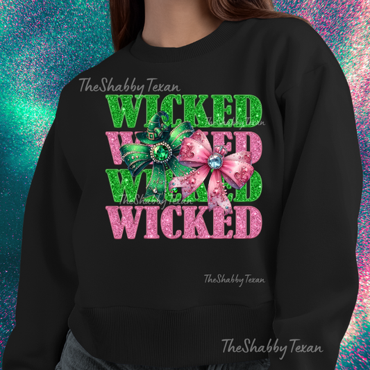 Wicked Sparkle Bow Shirts