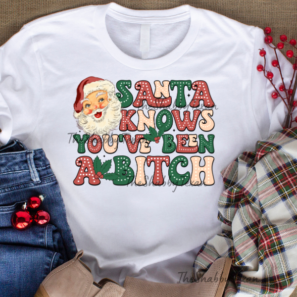 Santa knows you've been a B Shirts