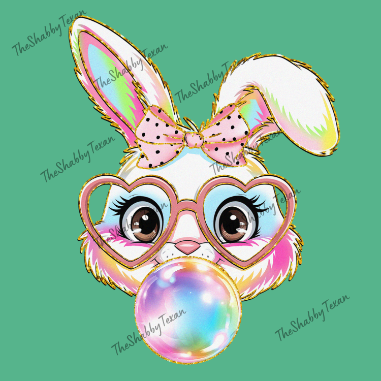 Easter Bubble Bunny Shirts and Transfer