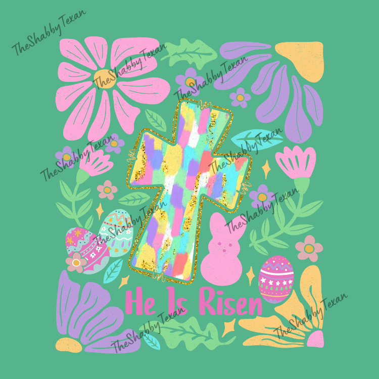 Boho Christian Easter Cross Shirts and Transfer