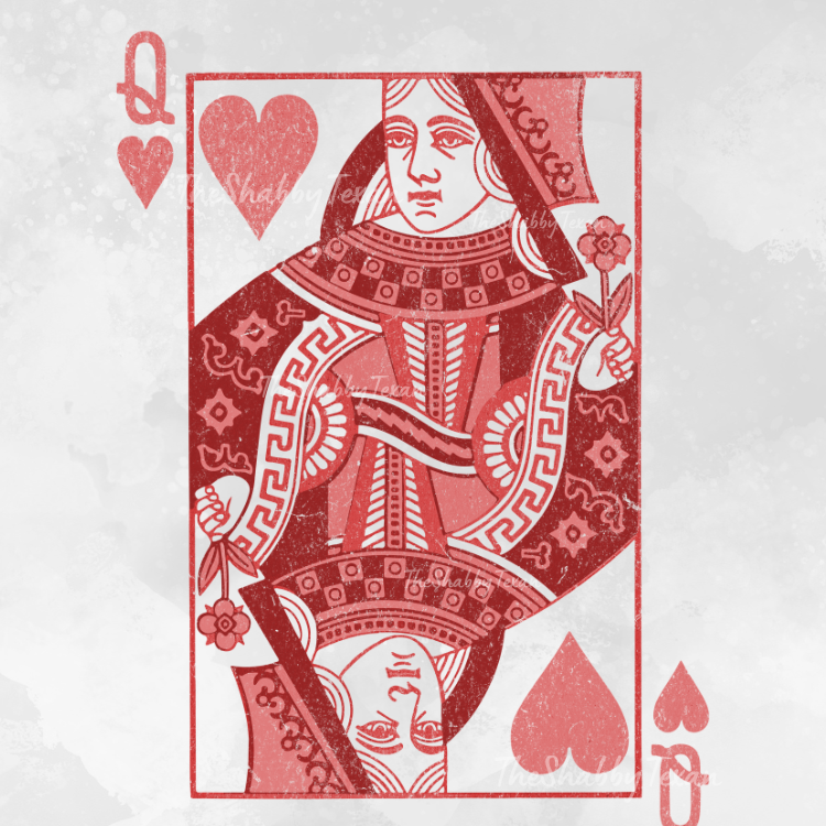 Queen of Hearts Shirts and Transfers