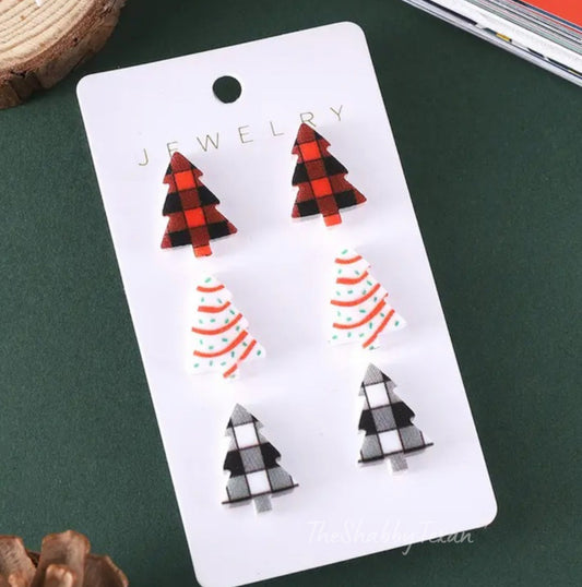 Christmas Tree Earring Set