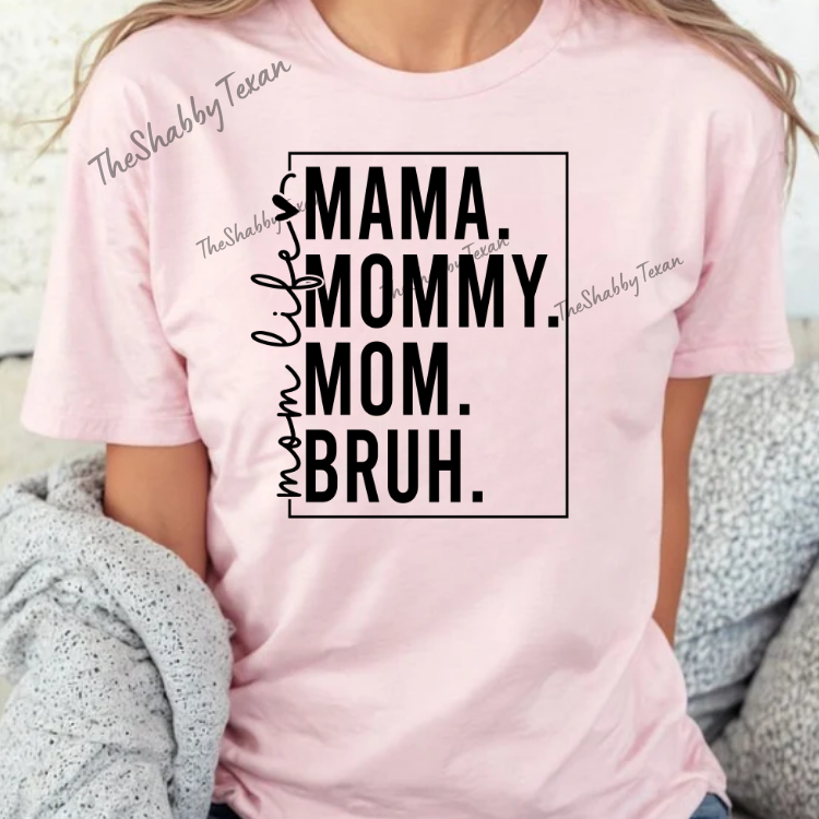 Mom Life Shirts and Transfers