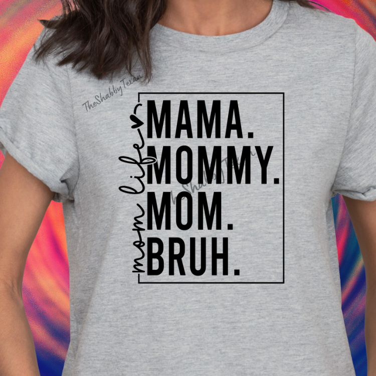 Mom Life Shirts and Transfers