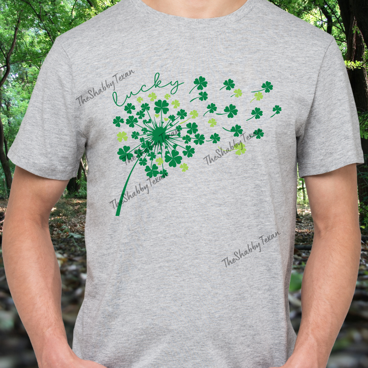 St Patricks Day Dandelion Shirts and Transfers