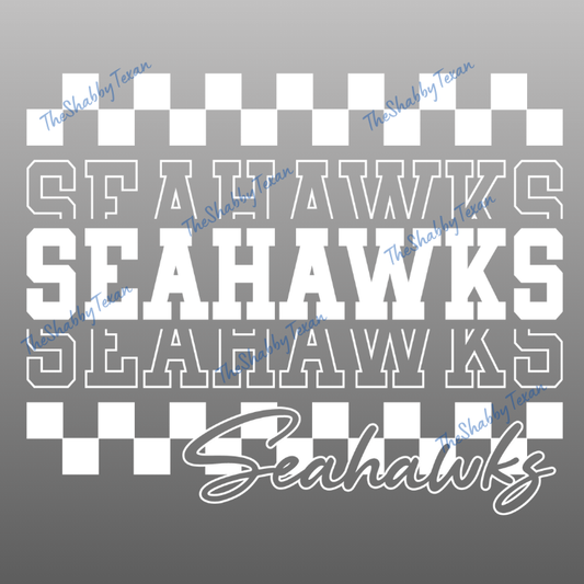 Checkered Stacked School DTF Transfers Set 3