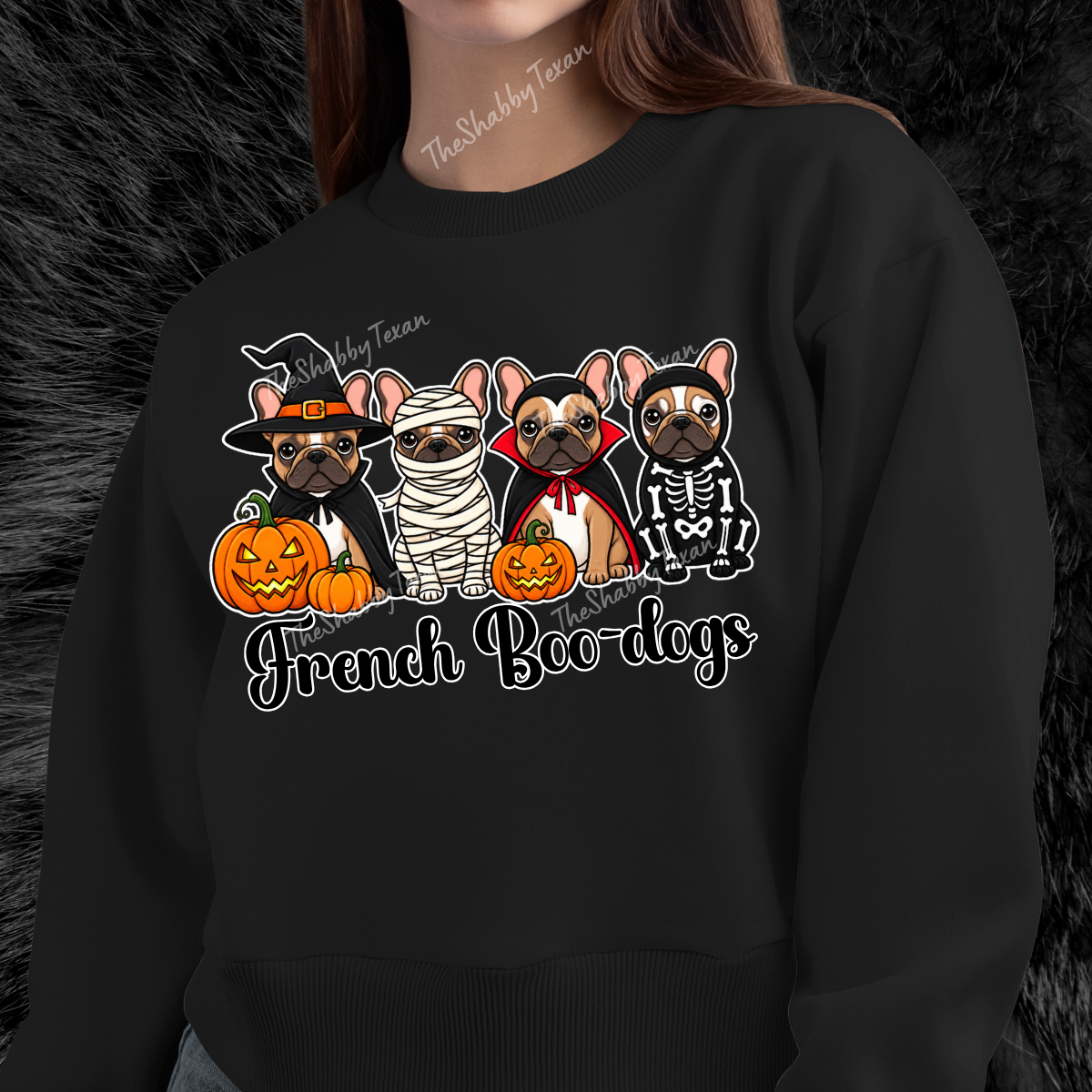 French Boo-Dogs DTF Transfers