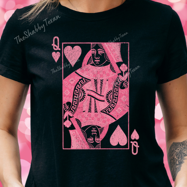 Queen of Hearts Shirts and Transfers