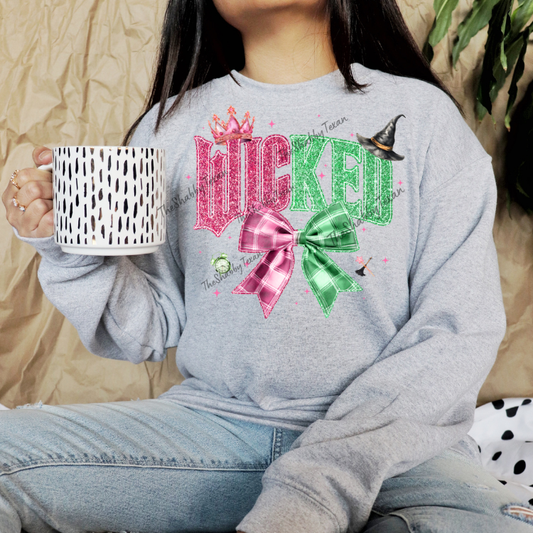 Wicked Sparkle Bow Shirt