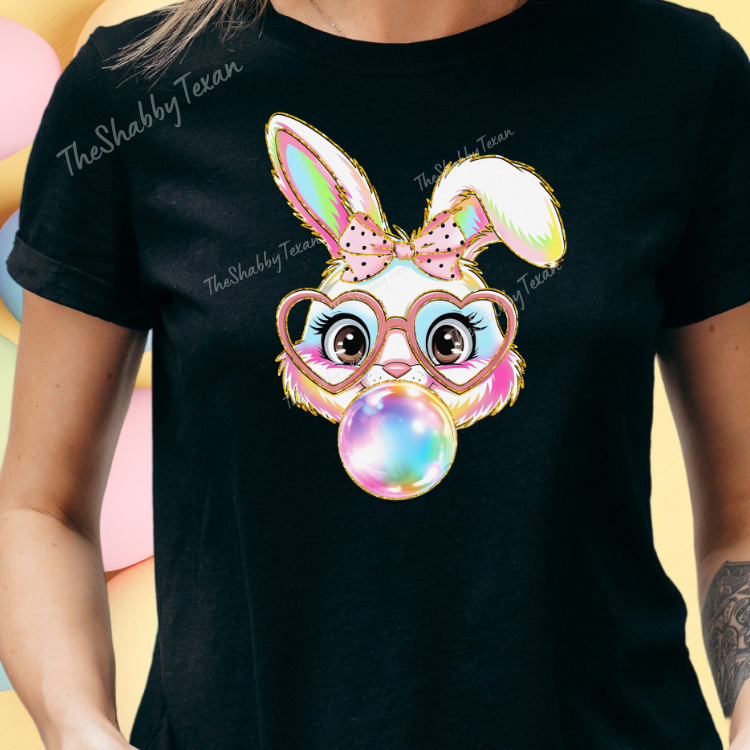 Easter Bubble Bunny Shirts and Transfer