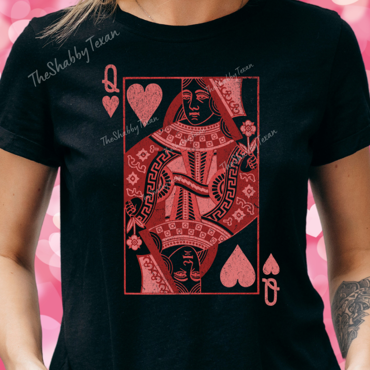 Queen of Hearts Shirts and Transfers