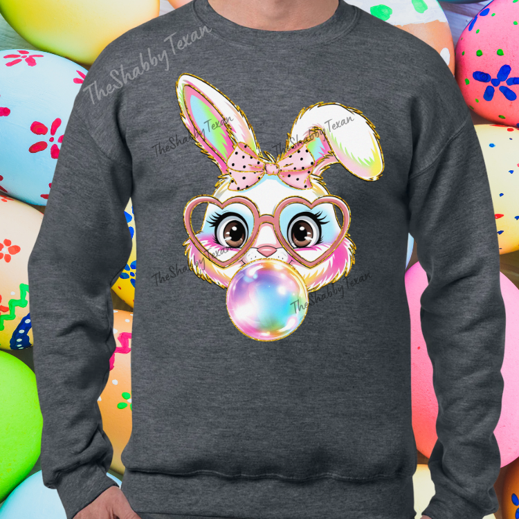 Easter Bubble Bunny Shirts and Transfer