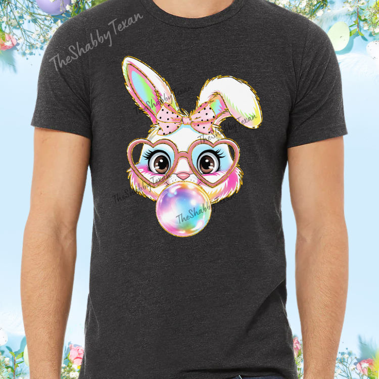 Easter Bubble Bunny Shirts and Transfer