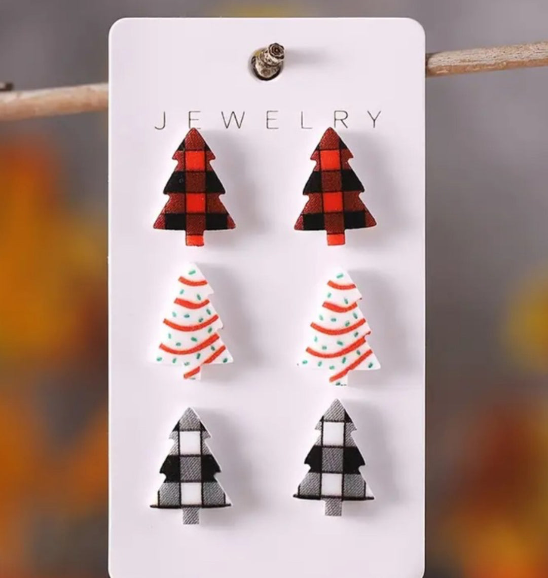 Christmas Tree Earring Set