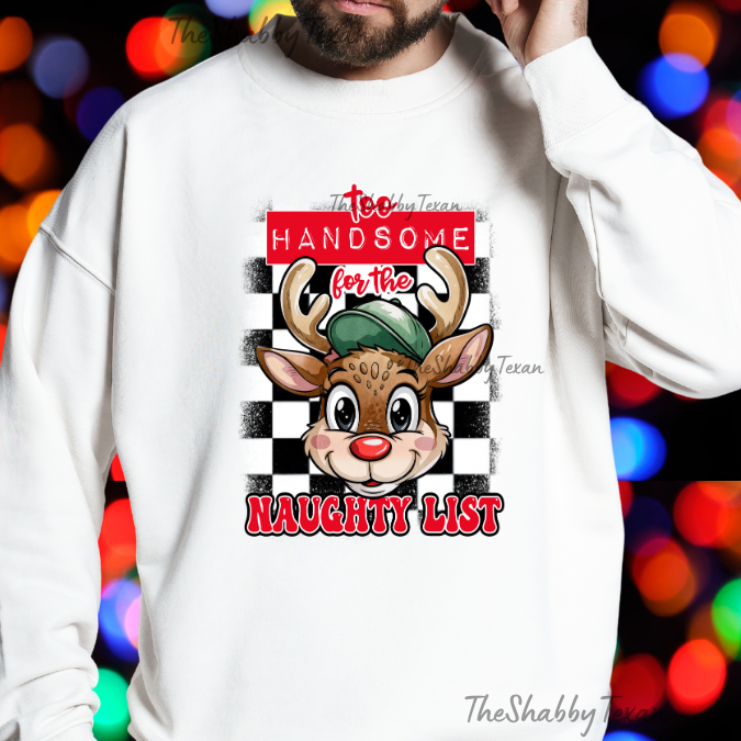 Naughty List Youth Tshirts and Sweatshirts