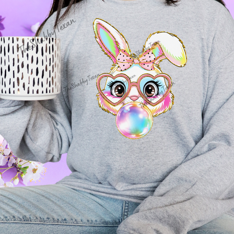 Easter Bubble Bunny Shirts and Transfer