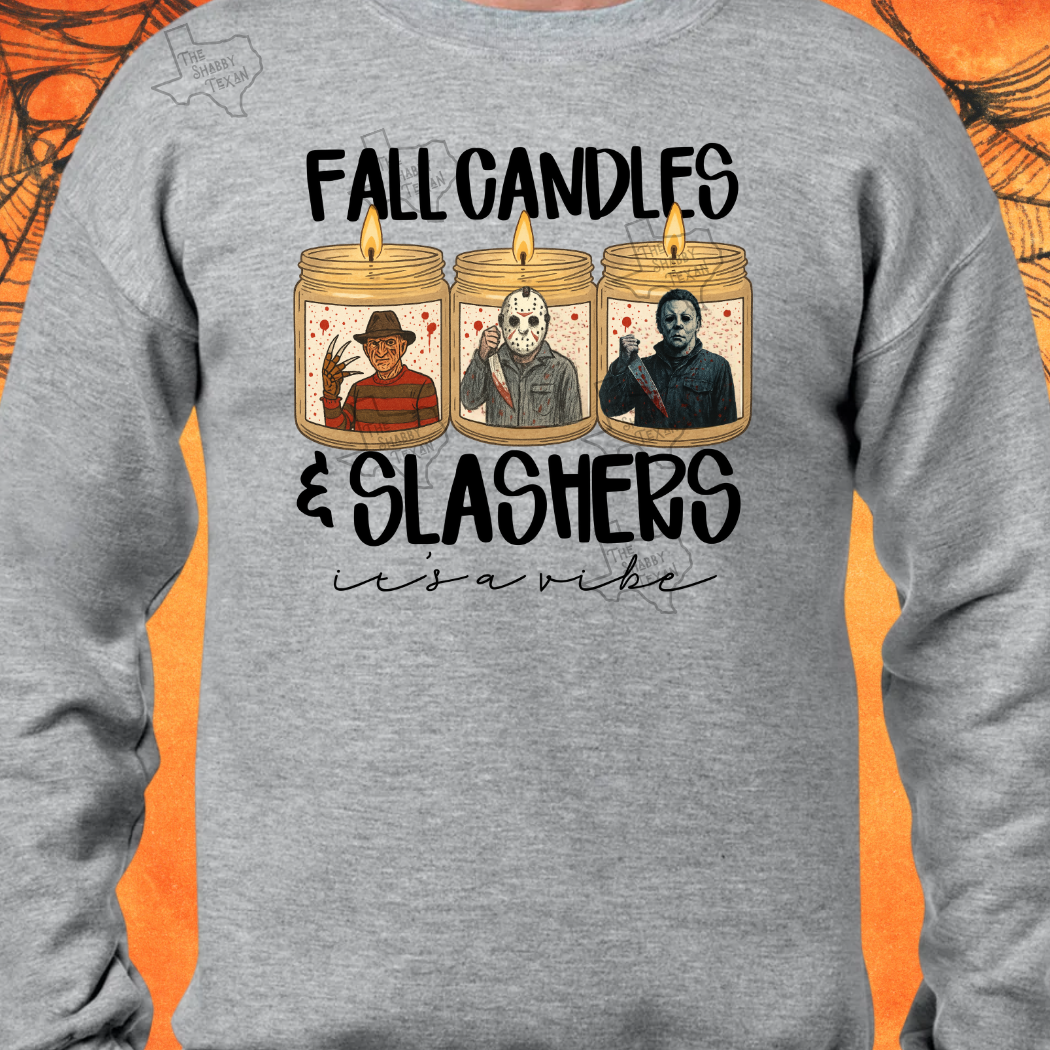 Candles and Slasher DTF Transfers